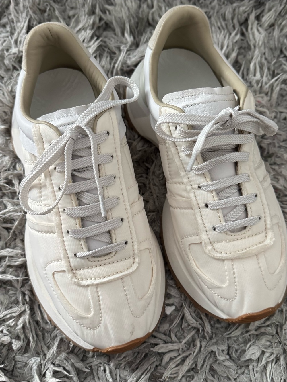 Maison Martin Margiela Women's White and beige Sneakers